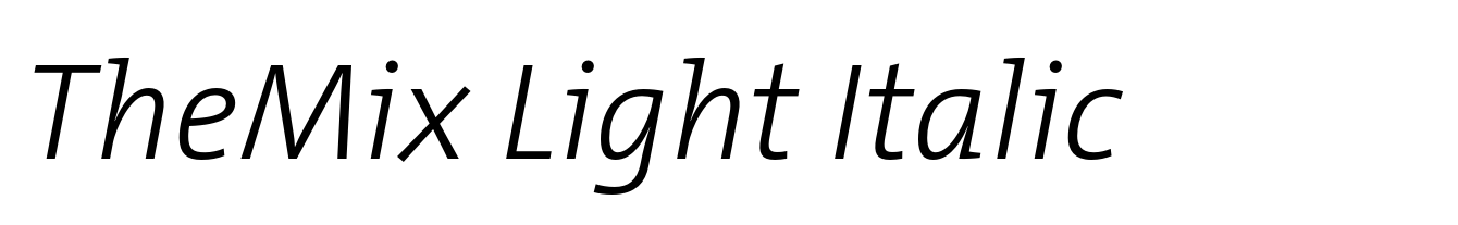 TheMix Light Italic